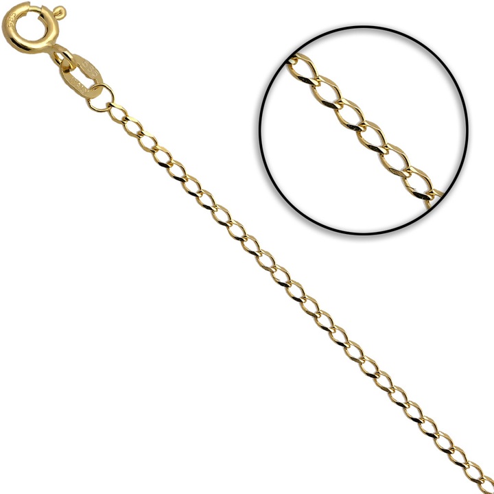 Bransoletka złota pancerka 19cm 1.6mm złoto 585