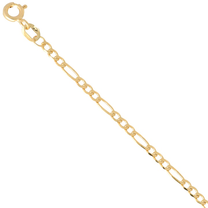 Łańcuszek złoty figaro 60cm 2.4mm złoto pr.585