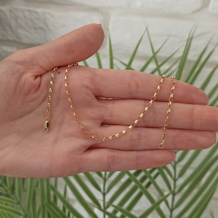 Łańcuszek złoty rolo 55cm 2.3mm złoto 585