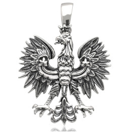 Wisiorek męski zawieszka orzełek orzeł srebro pr.925