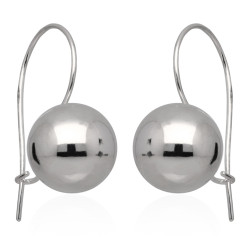 Kolczyki srebrne kule kulki...