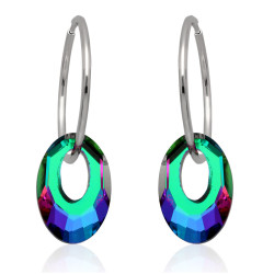 Kolczyki koła srebrne kółka...