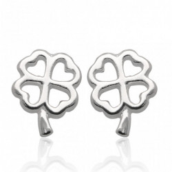 Kolczyki srebrne koniczynki...