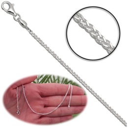 Łańcuszek srebrny DAMSKI LISI OGON 50cm 1.7mm srebro 925