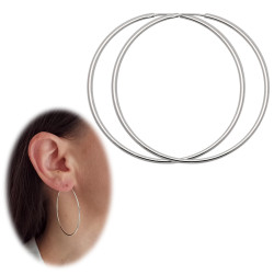 Kolczyki koła srebrne...