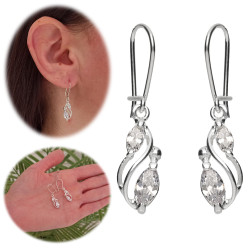 Kolczyki srebrne wiszące...