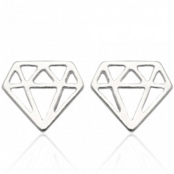 Kolczyki srebrne diamenty...