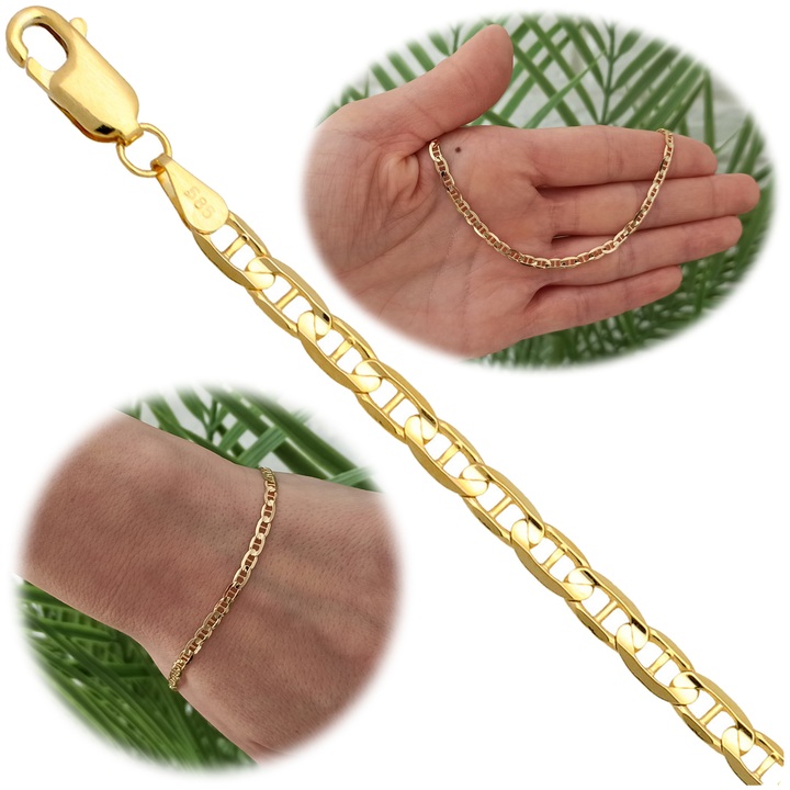 Bransoletka złota żyletka 19cm 3.6mm złoto 585