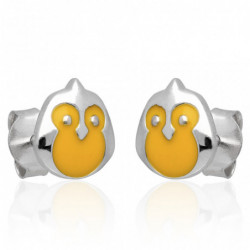 Kolczyki srebrne z emalią...