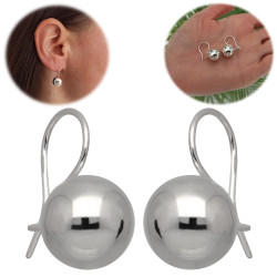 Kolczyki srebrne kule kulki...