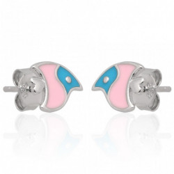 Kolczyki z emalią rybki...