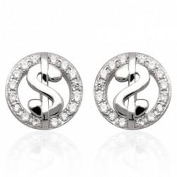 Kolczyki srebrne rodowane z...