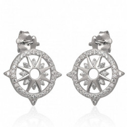 Kolczyki srebrne rodowane z...