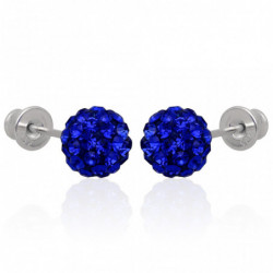 Kolczyki shamballa kule...