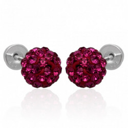 Kolczyki shamballa kule...