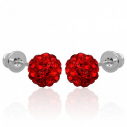 Kolczyki shamballa kule...