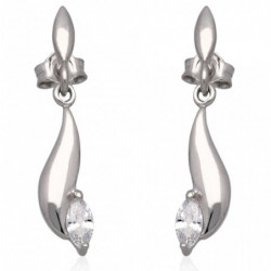 Kolczyki srebrne rodowane z...