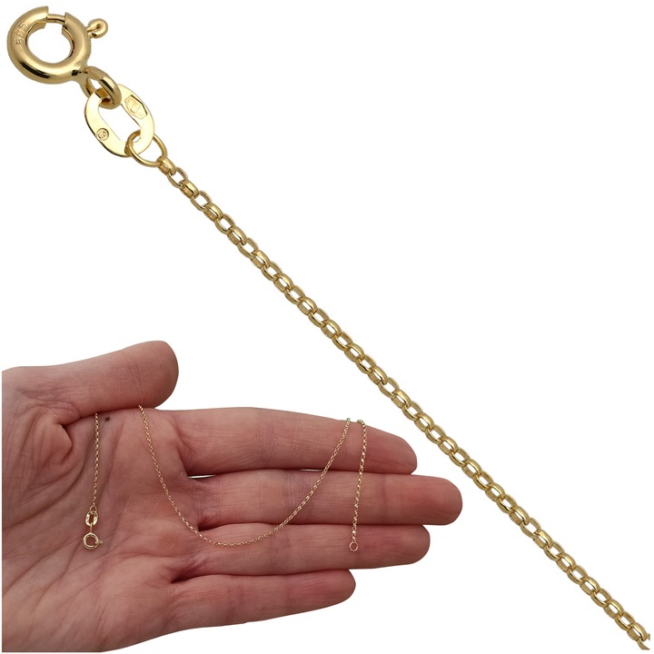 Bransoletka złota rolo 18cm 1mm złoto 585