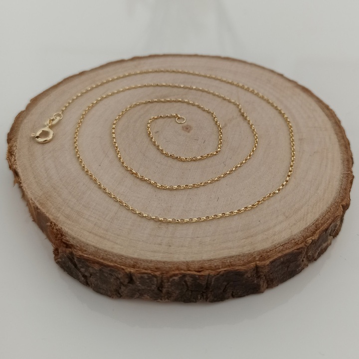 Łańcuszek złoty rolo 50cm 1mm złoto 585