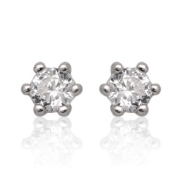 Kolczyki srebrne z cyrkoniami crystal pr.925