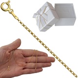 Łańcuszek srebrny pozłacany Rolo 45cm 1,5mm 925