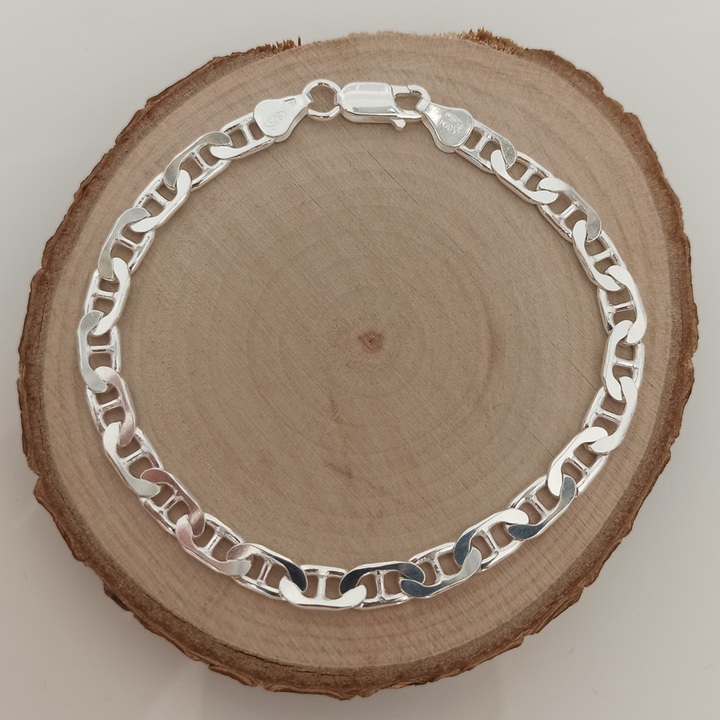 Bransoletka srebrna żyletka 21cm 5.7mm 925