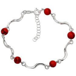 Bransoletka srebrna z...