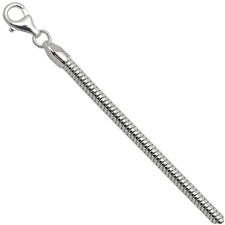 Bransoletka srebrna żmijka 17cm 3.2mm 925