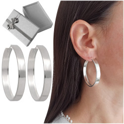 Kolczyki srebrne kółka...