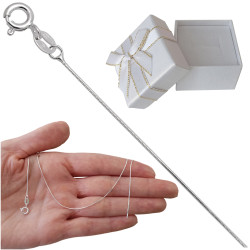 Łańcuszek srebrny żmijka...