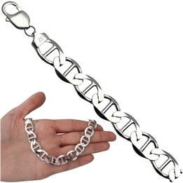 Łańcuszek srebrny żyletka 60cm 12mm 925