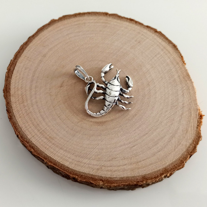 Wisiorek srebrny znak zodiaku skorpion pr.925