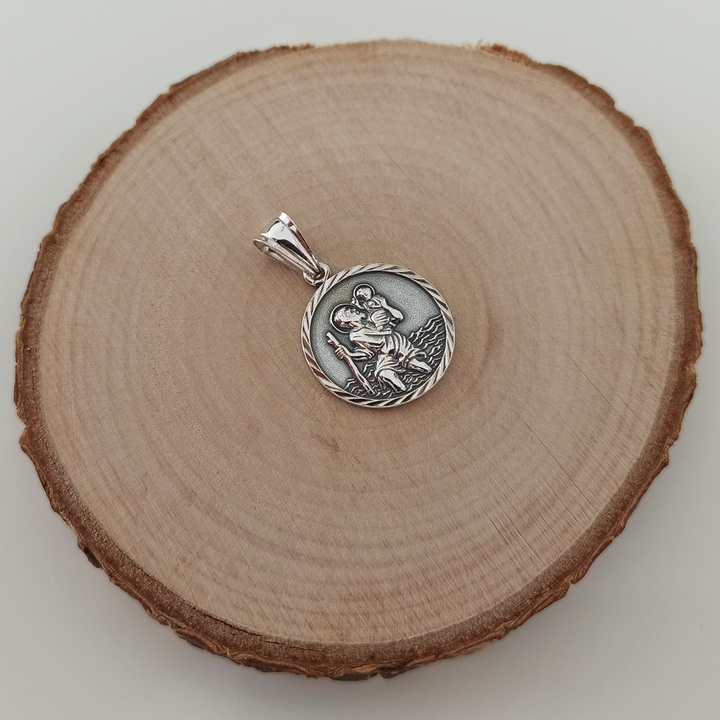 Medalik Św.Krzysztof Srebro pr.925