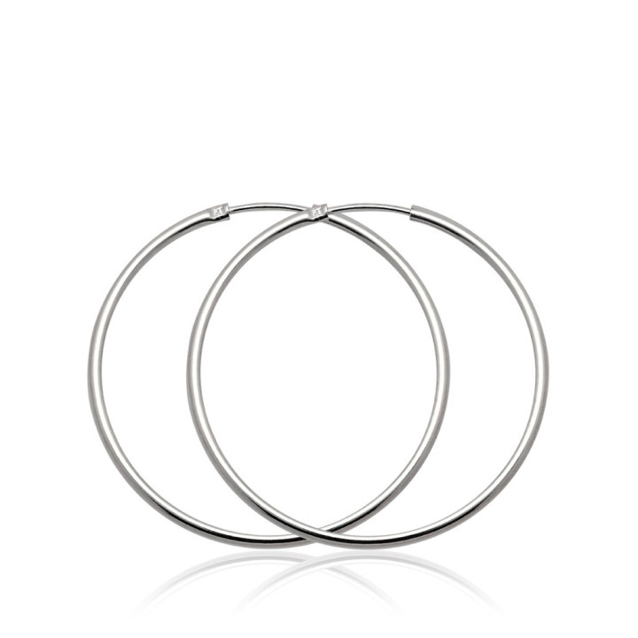 Kolczyki srebrne kółka 20mm koła srebro 925