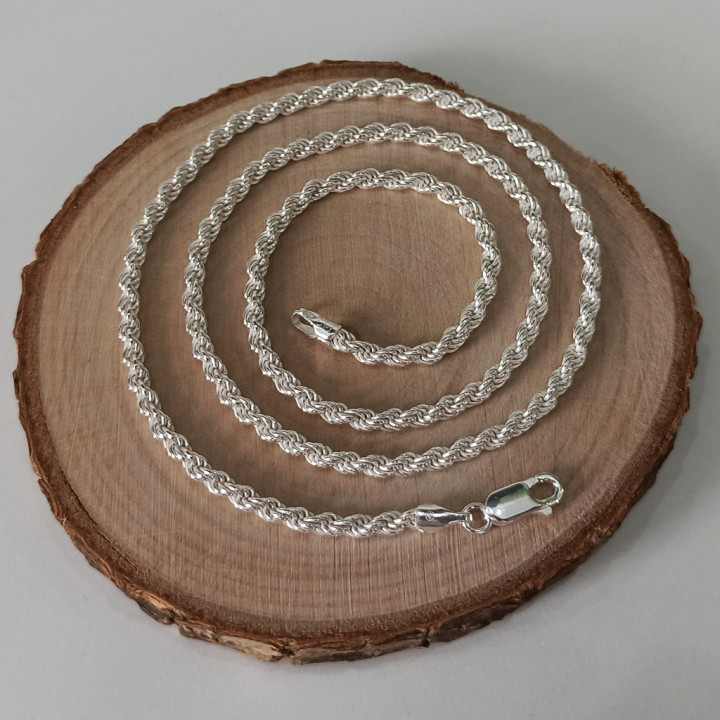 Łańcuszek srebrny Kordel 55cm 3mm 925