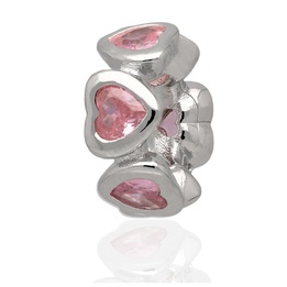 Wisiorek srebrny modułowy CHARMS BEADS serce srebro 925