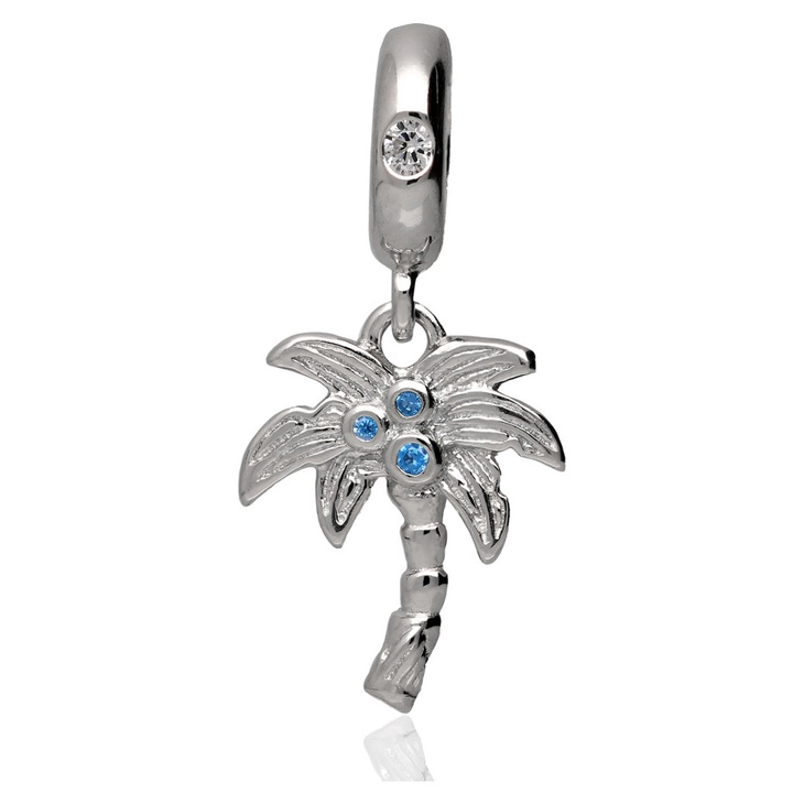 Wisiorek srebrny modułowy CHARMS BEADS palma srebro 925