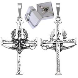 Krzyżyk srebrny Bóg Honor...