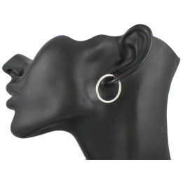 Kolczyki srebrne kółka 20mm koła rurka 2mm 925