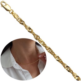 Łańcuszek złoty singapur 50cm 2.6mm złoto 585