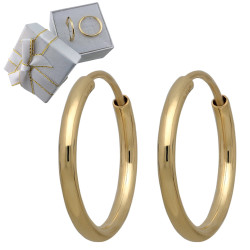 Kolczyki złote KÓŁKA 15mm...