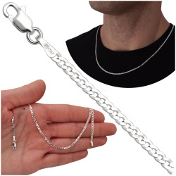 Łańcuszek srebrny pancerka...