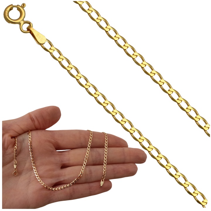 Bransoletka złota pancerka 19cm 2.3mm złoto 585