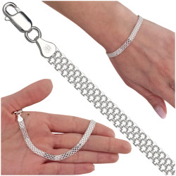 Bransoletka srebrna bismark...