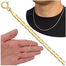 Łańcuszek złoty żyletka 40cm 2.4mm złoto pr.585