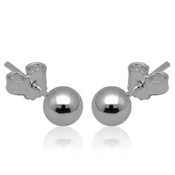 Kolczyki srebrne kule kulki...