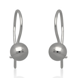 Kolczyki srebrne kule kulki...