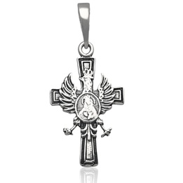 Krzyżyk srebrny z orzełkiem srebro pr.925
