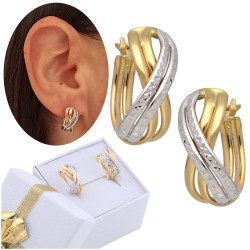 Kolczyki złote diamentowane...