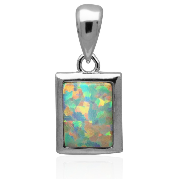 Wisiorek damski z OPALEM crystal AB OPAL srebro 925